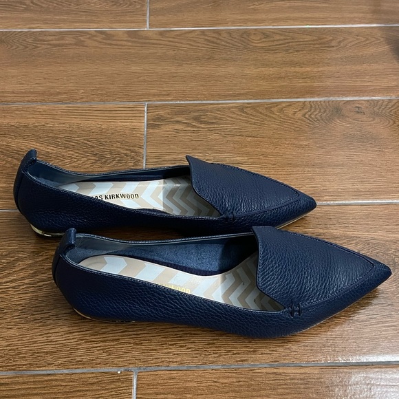 Nicholas Kirkwood Midnight Blue Beya Leather Loafers - Picture 8 of 8